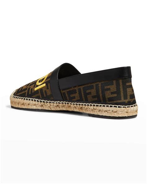 fendi jacquard trim espadrilles.